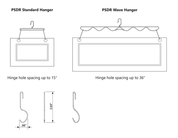 PSDR Wave Hangers (Set of 20)