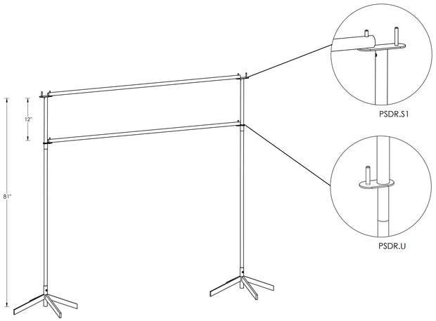 PSDR 12" Height Extenders (Set of 2)